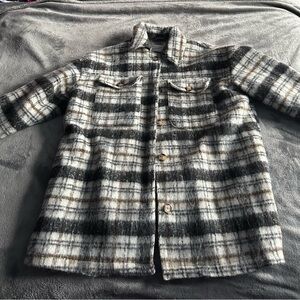 Universal Thread Black and White Plaid Jacket